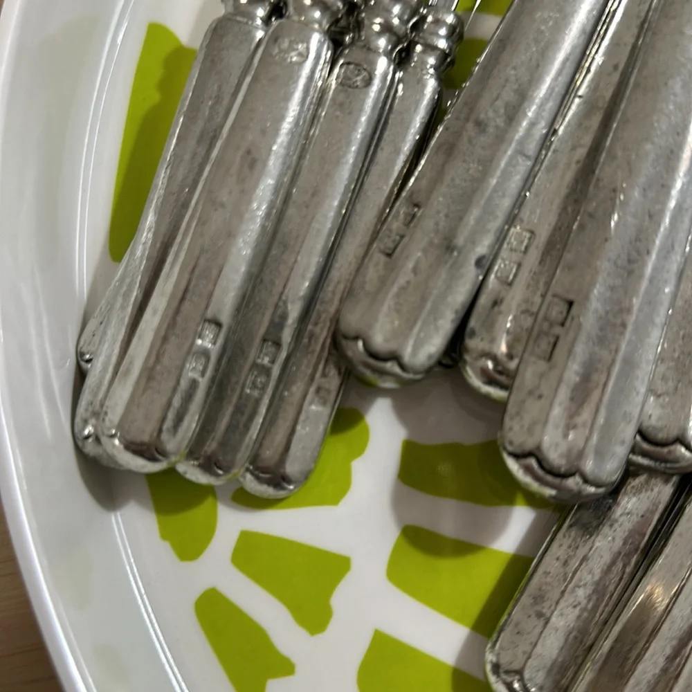 Williams Sonoma Alton Valpeltro Pewter & Stainless Flatware (1) place setting